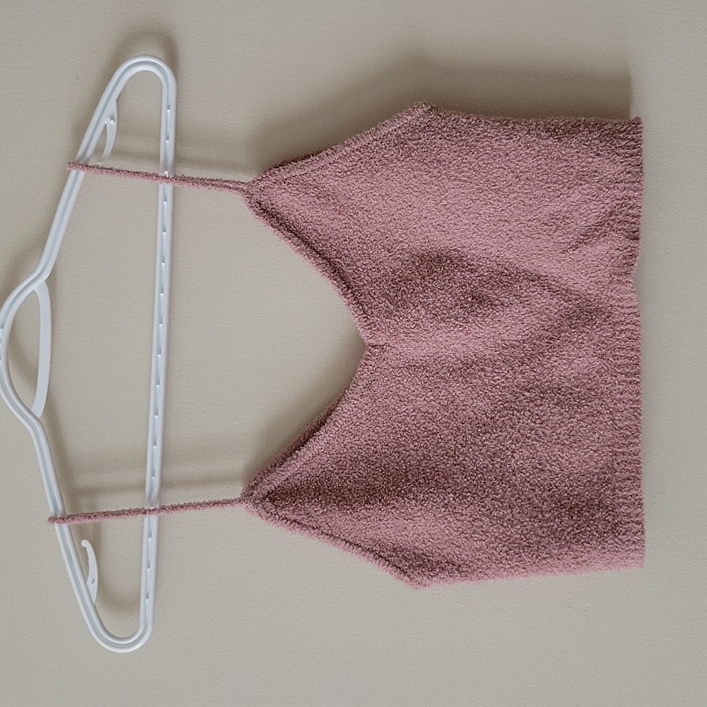 Garage Fuzzy Crop Top
